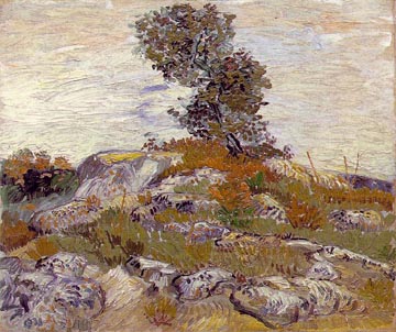 Painting Code#40505-Vincent Van Gogh:The Rocks