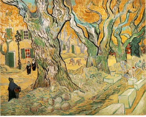 Painting Code#40506-Vincent Van Gogh:The Road Menders