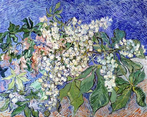 Painting Code#40625-Vincent Van Gogh - Blossoming Chestnut Branches