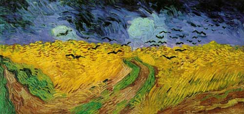 Painting Code#40725-Vincent Van Gogh: Wheatfield with Crows