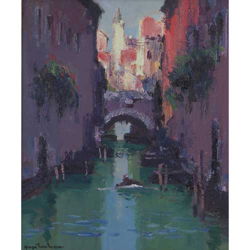 Painting Code#40931-Georges Ferro La Gree(France): Venice 