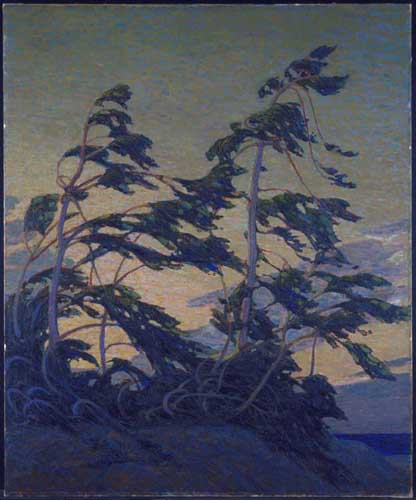 Painting Code#40974-Thomson, Tom(Canadian, 1877-1917): Pine Island, Georgian Bay