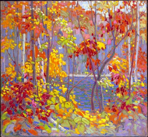 Painting Code#40977-Thomson, Tom(Canadian, 1877-1917): The Pool