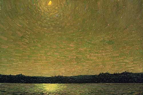 Painting Code#40983-Thomson, Tom(Canadian, 1877-1917): Moonlight
