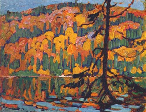 Painting Code#41009-J. E. H. MacDonald(Canadian, 1873-1932): Autumn Algoma