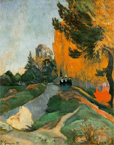 Painting Code#41020-Gauguin, Paul: Les Alyscamps, Arles