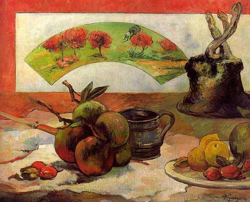 Painting Code#41021-Gauguin, Paul: Still Life with Fan