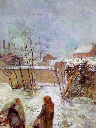 Painting Code#41023-Gauguin, Paul: The Garden in Winter, rue Carcel