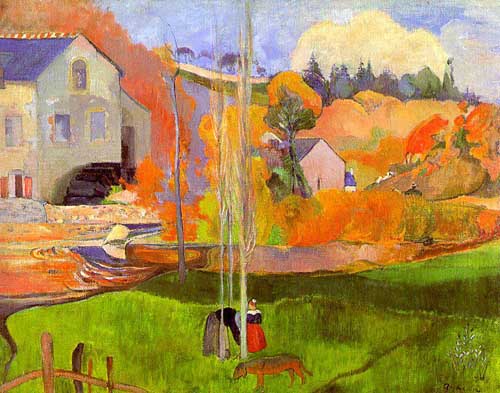 Painting Code#41025-Gauguin, Paul: The Moulin David