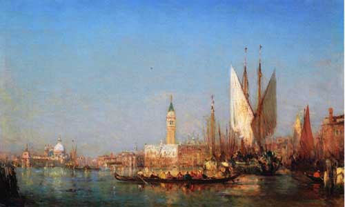 Painting Code#41065-Felix Ziem - The Grand Canal, Venice 