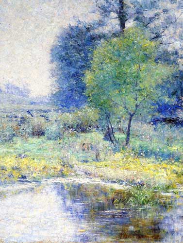 Painting Code#41116-John Ottis Adams - Spring Landscape