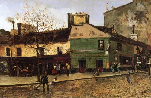 Painting Code#41172-Frank Myers Boggs - Street Scene in Paris
