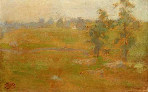 Painting Code#41177-Twachtman, John - Summer Landscape