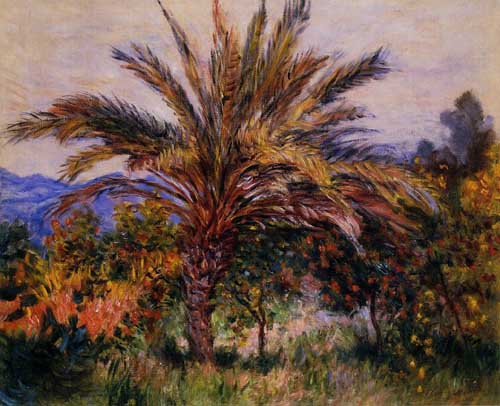 Painting Code#41304-Monet, Claude - A Palm Tree at Bordighera