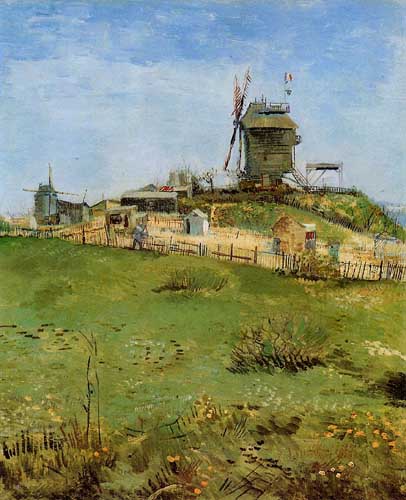 Painting Code#41568-Vincent Van Gogh - Le Moulin de la Gallet