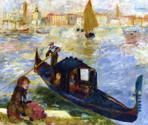 Painting Code#42022-Renoir, Pierre-Auguste - Gondola, Venice