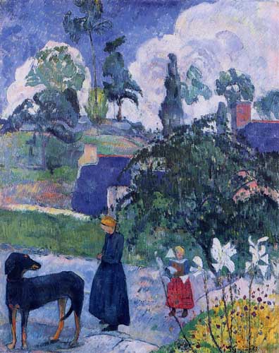 Painting Code#42095-Gauguin, Paul - Among the Lillies