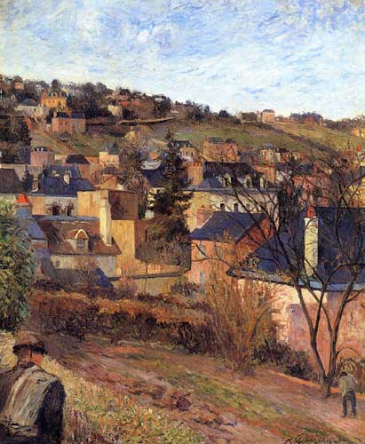 Painting Code#42102-Gauguin, Paul - Blue Roofs, Rouen