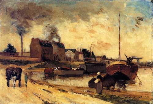 Painting Code#42114-Gauguin, Paul - Cail Factories and Quai de Grenelle