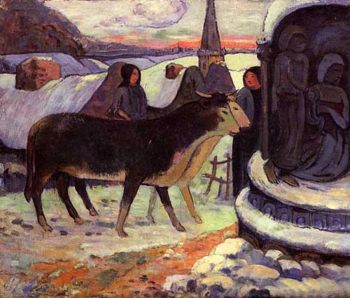 Painting Code#42122-Gauguin, Paul - Christmas Night