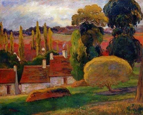 Painting Code#42127-Gauguin, Paul - Farm in Brittany