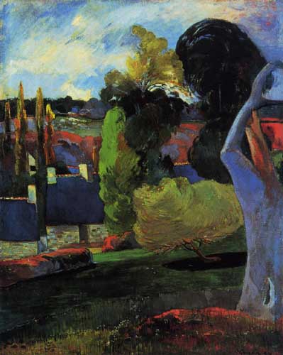 Painting Code#42128-Gauguin, Paul - Farm in Brittany 
