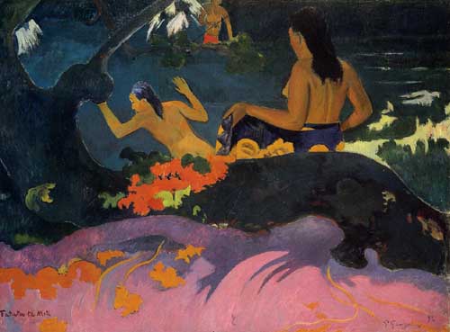 Painting Code#42131-Gauguin, Paul - Fatata te Miti (also known as By the Sea)