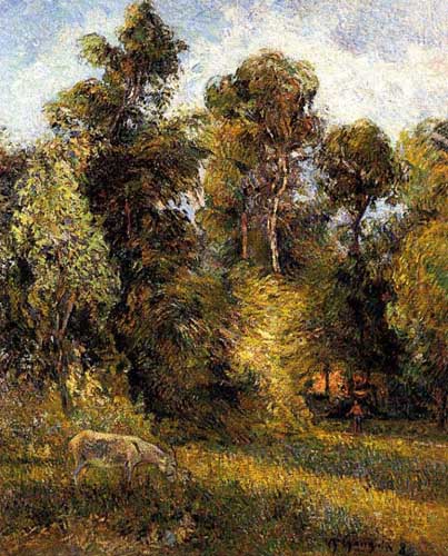Painting Code#42136-Gauguin, Paul - Forest Edge