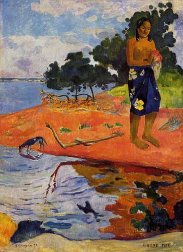 Painting Code#42142-Gauguin, Paul - Haere Pape