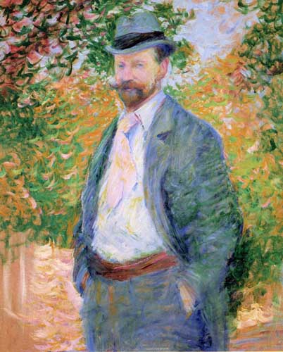 Painting Code#45055-Theodore Earle Butler - Portrait of William H. Hurt, Giverny