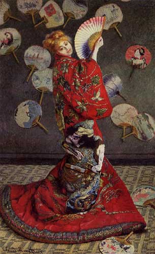 Painting Code#45059-Monet, Claude - Camille Monet in Japanese Costume