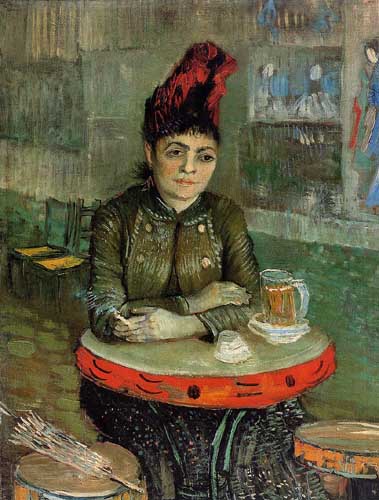 Painting Code#45066-Monet, Claude - Agostina Sagatori Sitting in the Cafe du Tambourin