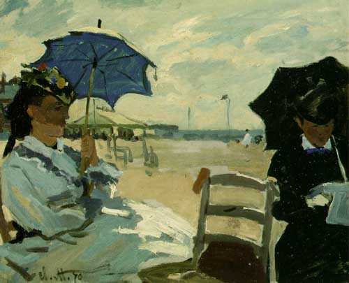 Painting Code#45068-Monet, Claude - The Beach at Trouville