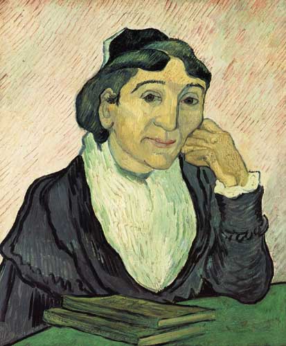 Painting Code#45074-Vincent Van Gogh - L&#039;Arlesienne, Portrait of Madame Ginoux 