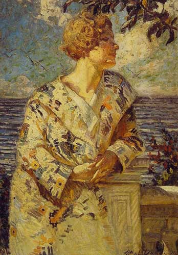 Painting Code#45464-Dodge, William DeLeftwich(USA): Woman by the Sea