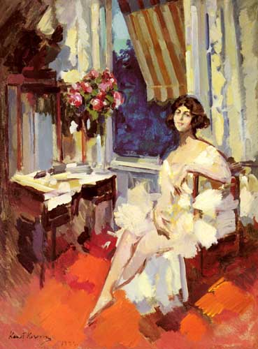 Painting Code#45478-Korovin, Constantin Alexeievitch: A Ballerina In Her Boudoir