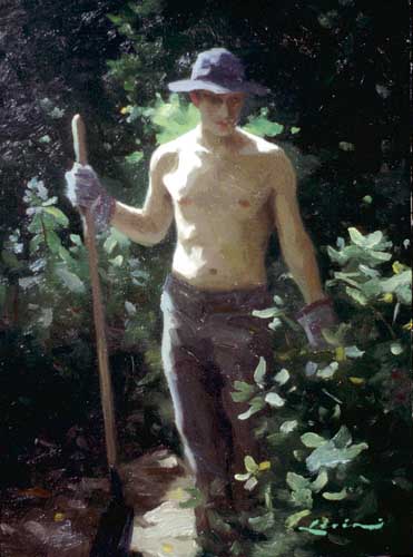 Painting Code#45483-Levin, Steven J(USA): The Gardener