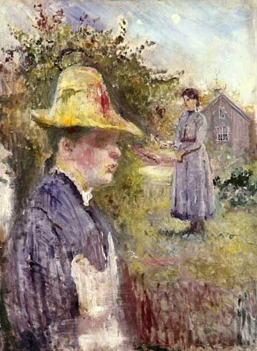Painting Code#45508-Munch, Edvard(Norway): Sisters In The Garden