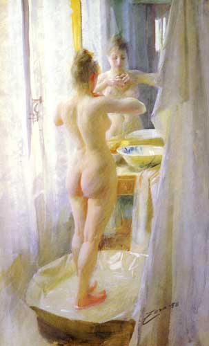Painting Code#45524-Zorn, Anders(Sweden): The Tub