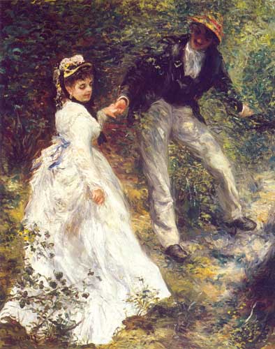 Painting Code#45620-Renoir, Pierre-Auguste: La Promenade
