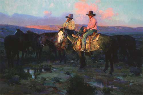 Painting Code#45638-Two Cowboys