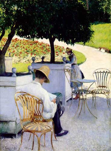 Painting Code#45646-Gustave Caillebotte: The Orange Trees
