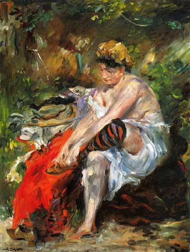 Painting Code#45676-Lovis Corinth - After the Bath