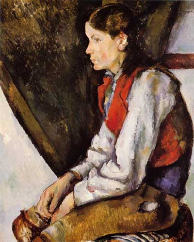 Painting Code#46055-Cezanne, Paul - Boy in a Red Vest