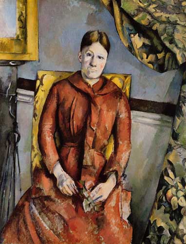 Painting Code#46059-Cezanne, Paul - Madame Cezanne in a Yellow Chair