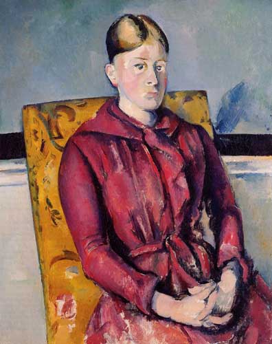 Painting Code#46060-Cezanne, Paul - Madame Cezanne in a Yellow Chair 