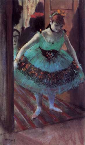 Painting Code#46093-Degas, Edgar - Dancer Leaving Her Dressing Room