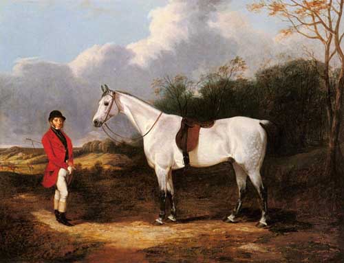 Painting Code#5255-Cooper, Abraham(UK): Mr. Stillwell with is Favorite Hunter
