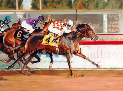 Painting Code#5437-Horse Race