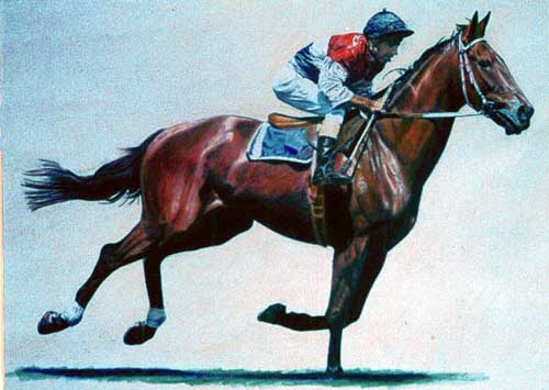 Painting Code#5444-Racing Horse